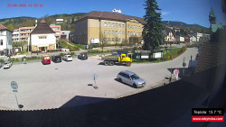 Střed obce Rokytnice nad Jizerou