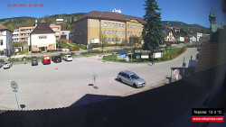 Střed obce Rokytnice nad Jizerou