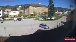 Střed obce Rokytnice nad Jizerou