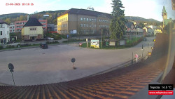 Střed obce Rokytnice nad Jizerou