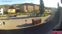 Střed obce Rokytnice nad Jizerou