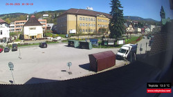 Střed obce Rokytnice nad Jizerou