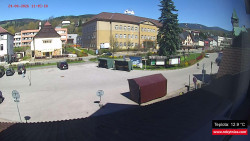 Střed obce Rokytnice nad Jizerou