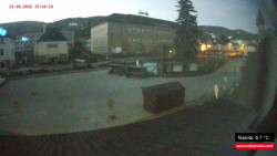 Střed obce Rokytnice nad Jizerou