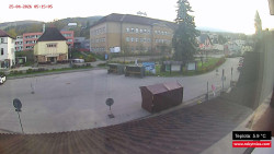 Střed obce Rokytnice nad Jizerou