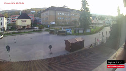 Střed obce Rokytnice nad Jizerou