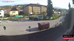 Střed obce Rokytnice nad Jizerou