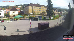 Střed obce Rokytnice nad Jizerou