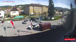 Střed obce Rokytnice nad Jizerou