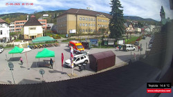 Střed obce Rokytnice nad Jizerou