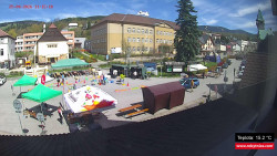 Střed obce Rokytnice nad Jizerou