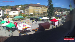 Střed obce Rokytnice nad Jizerou