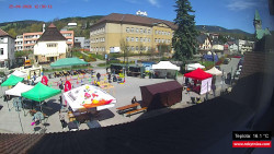 Střed obce Rokytnice nad Jizerou