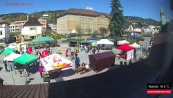 Střed obce Rokytnice nad Jizerou