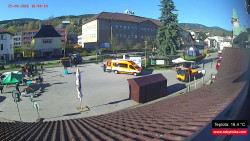 Střed obce Rokytnice nad Jizerou