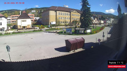 Střed obce Rokytnice nad Jizerou