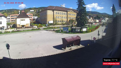 Střed obce Rokytnice nad Jizerou