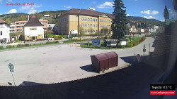 Střed obce Rokytnice nad Jizerou