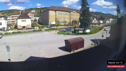 Střed obce Rokytnice nad Jizerou