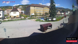 Střed obce Rokytnice nad Jizerou