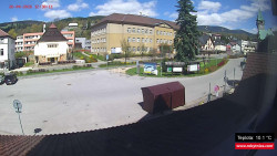 Střed obce Rokytnice nad Jizerou