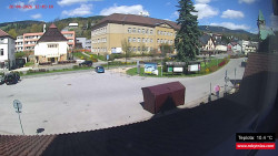 Střed obce Rokytnice nad Jizerou