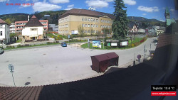 Střed obce Rokytnice nad Jizerou