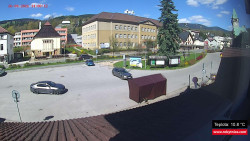 Střed obce Rokytnice nad Jizerou