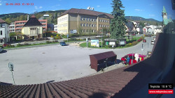 Střed obce Rokytnice nad Jizerou