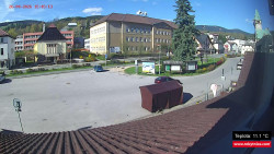 Střed obce Rokytnice nad Jizerou