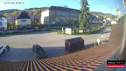 Střed obce Rokytnice nad Jizerou