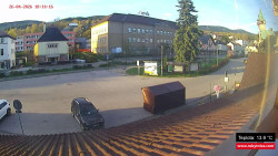 Střed obce Rokytnice nad Jizerou