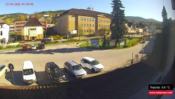 Střed obce Rokytnice nad Jizerou