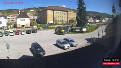 Střed obce Rokytnice nad Jizerou