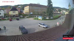 Střed obce Rokytnice nad Jizerou