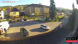 Střed obce Rokytnice nad Jizerou