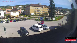 Střed obce Rokytnice nad Jizerou