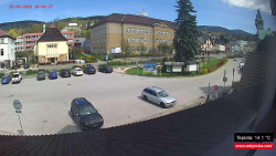 Střed obce Rokytnice nad Jizerou