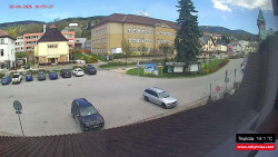 Střed obce Rokytnice nad Jizerou