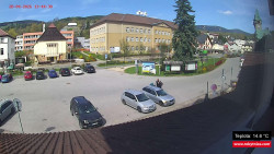 Střed obce Rokytnice nad Jizerou