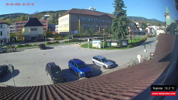 Střed obce Rokytnice nad Jizerou