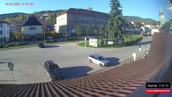 Střed obce Rokytnice nad Jizerou