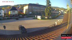 Střed obce Rokytnice nad Jizerou