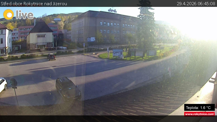 Město Rokytnice nad Jizerou - Střed obce Rokytnice nad Jizerou - 29.4.2026 v 06:45