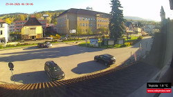 Střed obce Rokytnice nad Jizerou