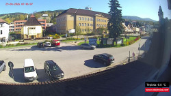 Střed obce Rokytnice nad Jizerou