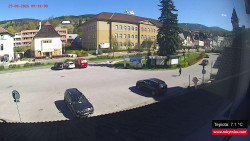 Střed obce Rokytnice nad Jizerou