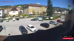 Střed obce Rokytnice nad Jizerou