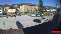 Střed obce Rokytnice nad Jizerou