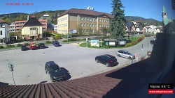 Střed obce Rokytnice nad Jizerou